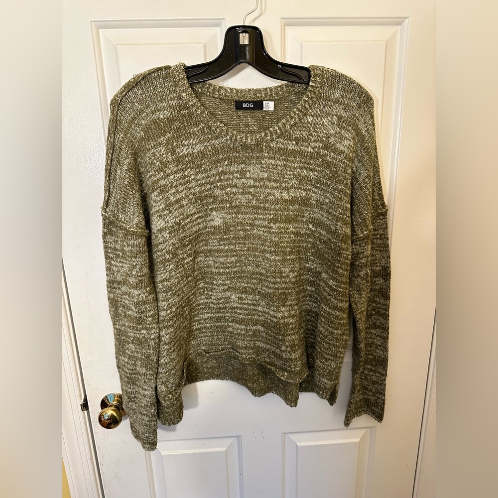 BDG Olive Green Crew Neck Sweater